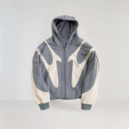 Men's Graphic Double-Zip Hoodie afbeelding 1