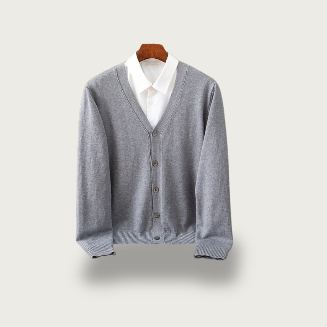 Classic V-Neck Cardigan For Men afbeelding 1