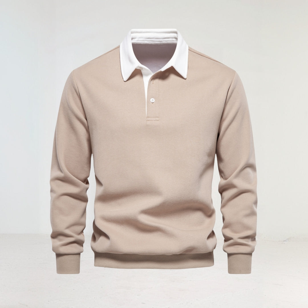 Men's Long Sleeve Polo Shirt afbeelding 3