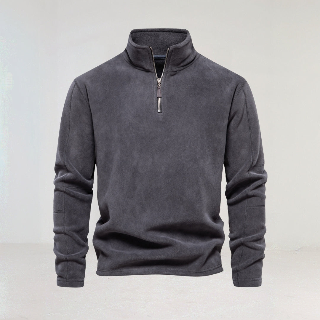 Men's Fleece Quarter-Zip Jumper afbeelding 2