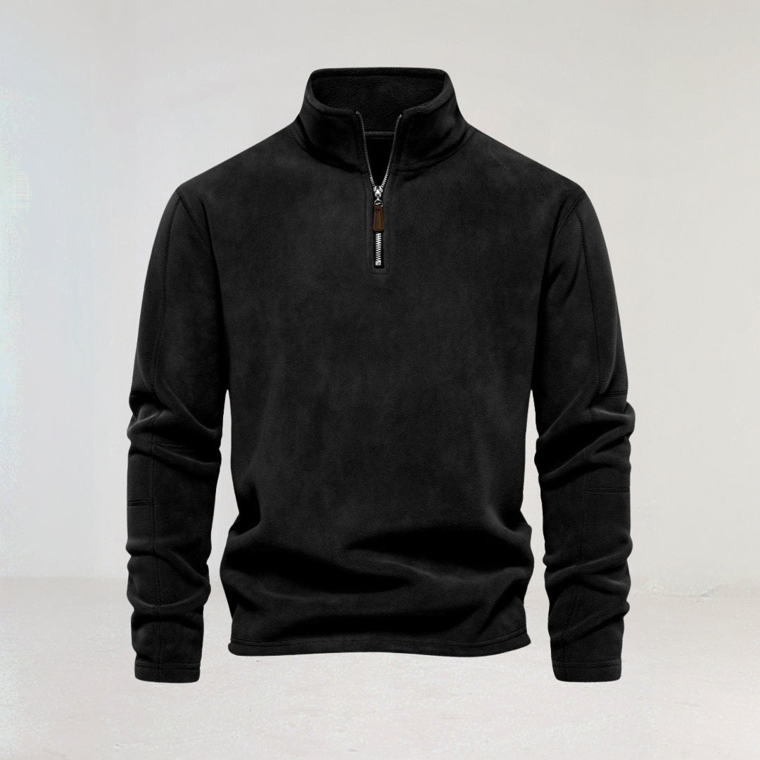 Men's Fleece Quarter-Zip Jumper afbeelding 4