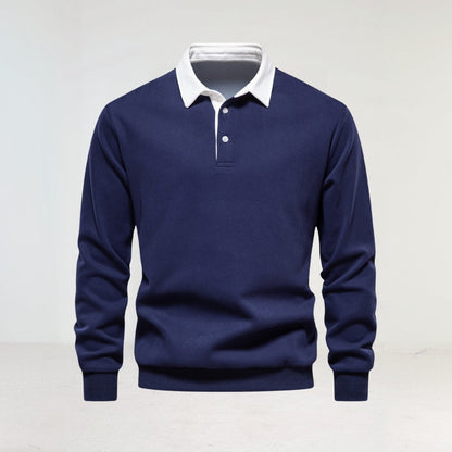 Men's Long Sleeve Polo Shirt afbeelding 1