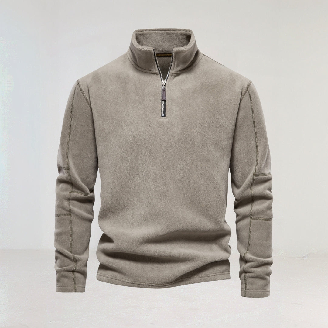 Men's Fleece Quarter-Zip Jumper afbeelding 1