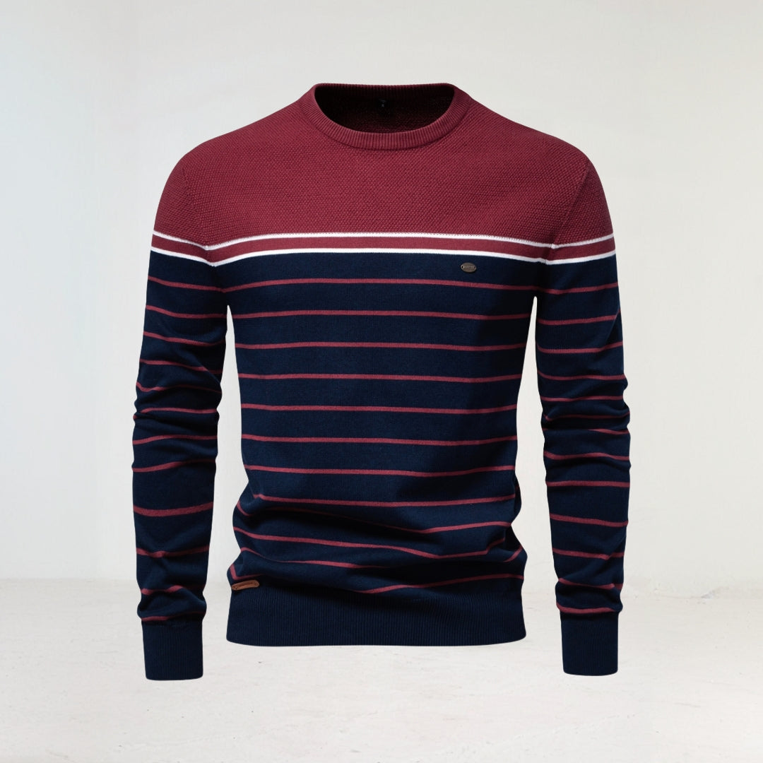 Men's Stripped Casual Sweater afbeelding 4