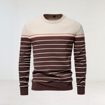 Men's Stripped Casual Sweater afbeelding 5