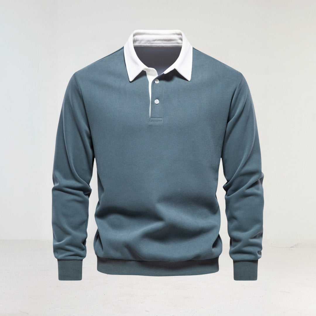 Men's Long Sleeve Polo Shirt afbeelding 5