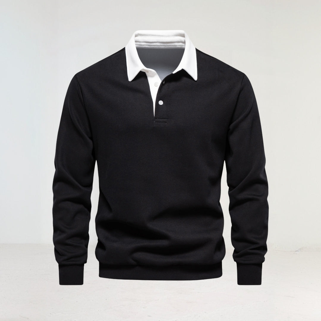 Men's Long Sleeve Polo Shirt afbeelding 7