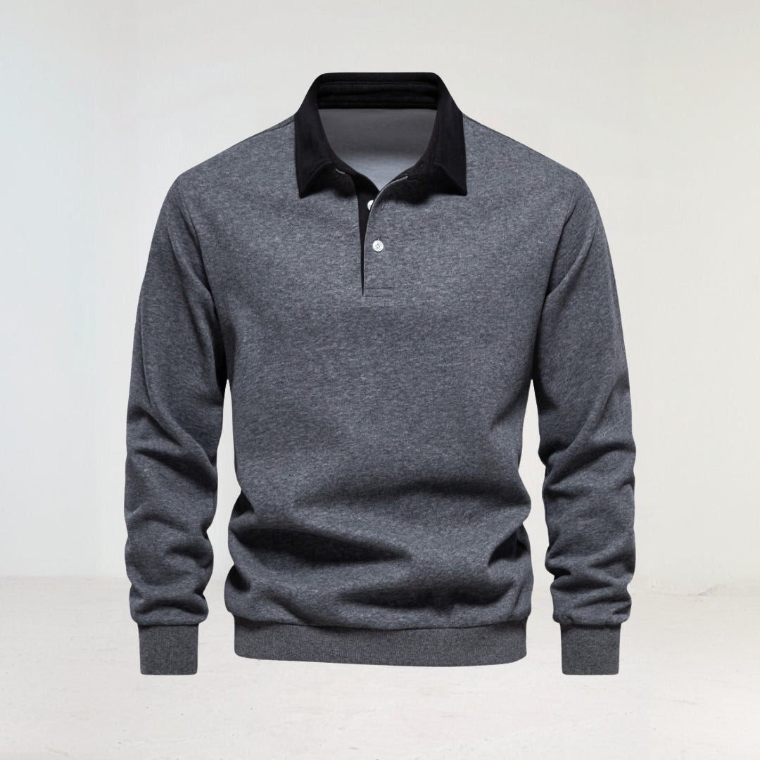 Men's Long Sleeve Polo Shirt afbeelding 9