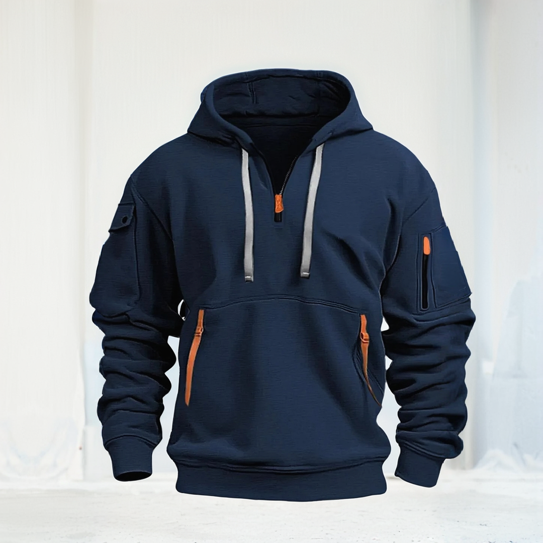 Mens Hoodie With Zip Pockets afbeelding 4