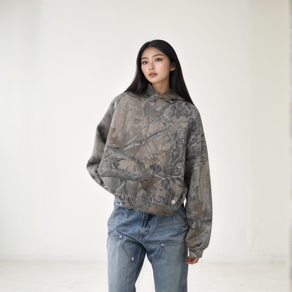 Unisex Camo Hoodie with Camouflage Pattern afbeelding 2